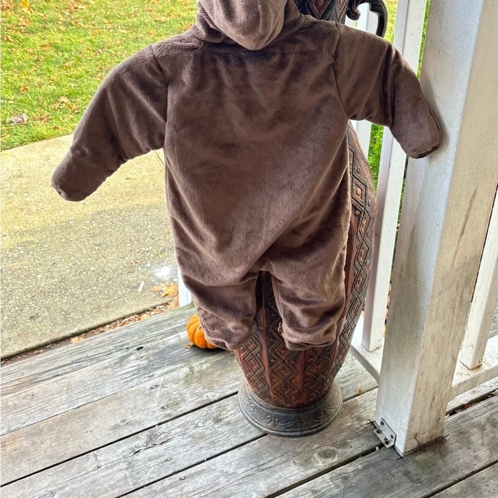 Carter's Brown Moose Footed One Piece
